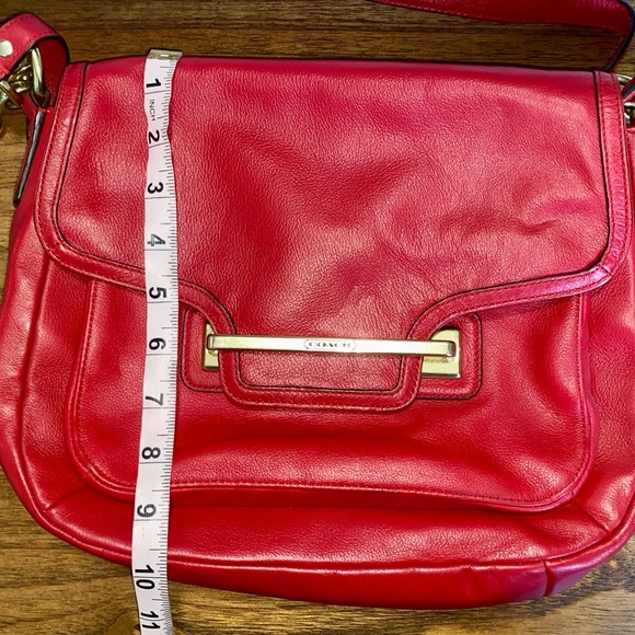 Coach Handbags - Coach Red Sandel Bag